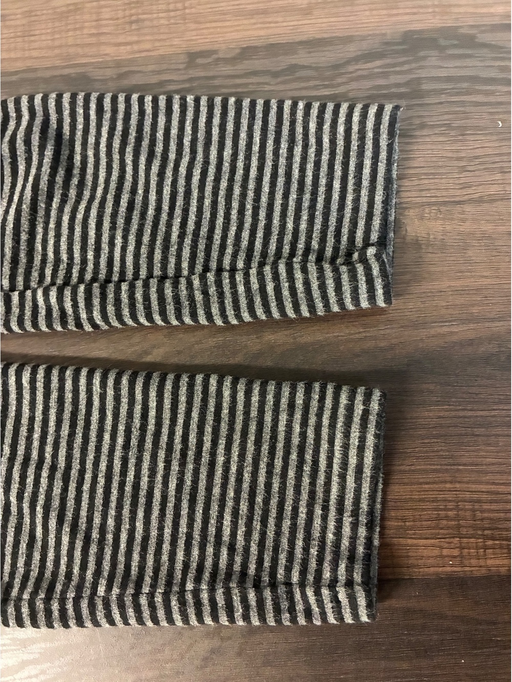 Lauren Ralph Lauren Striped Cropped Top Medium Black Gray Y2K Preppy 90s - Picture 7 of 9
